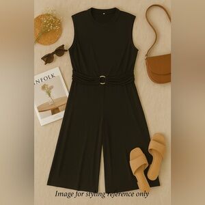 Michael Kors Black Jumpsuit 2X - Wide leg